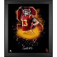 Caleb Williams USC Trojans Autographed Framed 20" x 24" In Focus Photograph