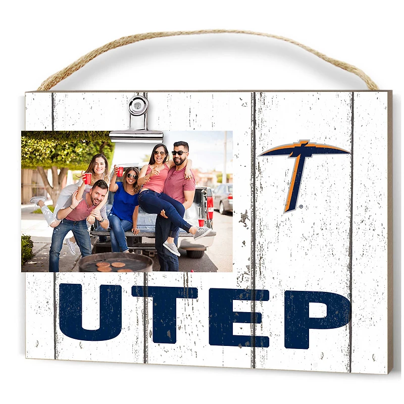 UTEP Miners 8'' x 10'' Weathered Clip It Frame