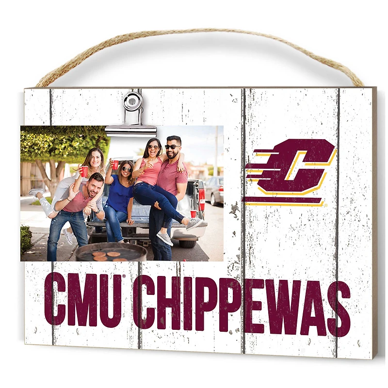 Central Michigan Chippewas 8'' x 10'' Weathered Clip It Frame