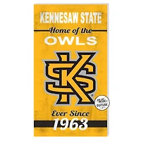 Kennesaw State Owls 11'' x 20'' Indoor/Outdoor Home Of The Sign