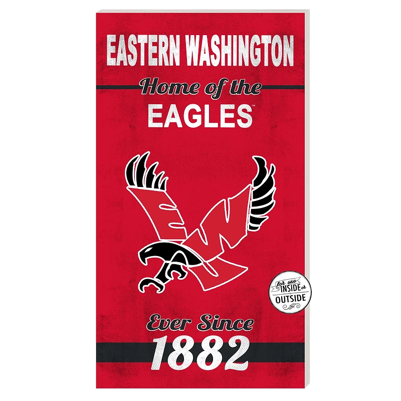 Eastern Washington Eagles 11'' x 20'' Indoor/Outdoor Home Of The Sign