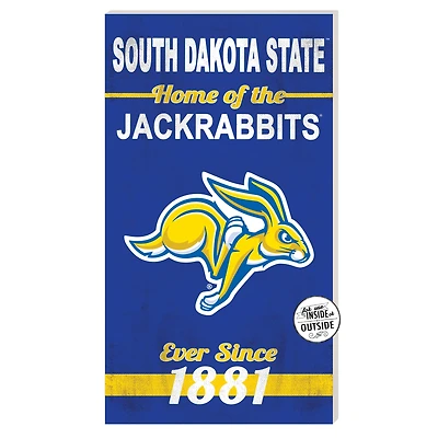 South Dakota State Jackrabbits 11'' x 20'' Indoor/Outdoor Home Of The Sign