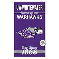 Wisconsin-Whitewater Warhawks 11'' x 20'' Indoor/Outdoor Home Of The Sign