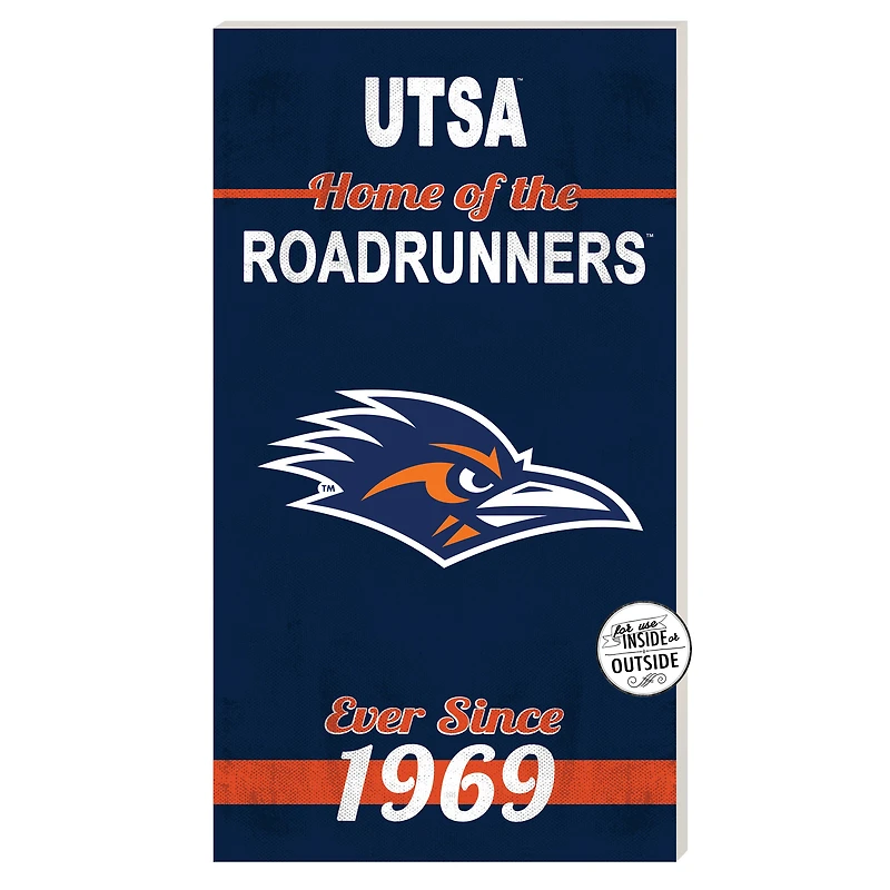 UTSA Roadrunners 11'' x 20'' Indoor/Outdoor Home Of The Sign