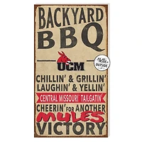 Central Missouri Mules 11'' x 20'' Indoor/Outdoor BBQ Sign
