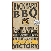 Kennesaw State Owls 11'' x 20'' Indoor/Outdoor BBQ Sign