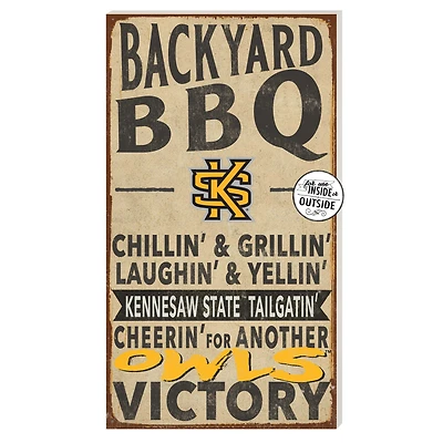 Kennesaw State Owls 11'' x 20'' Indoor/Outdoor BBQ Sign