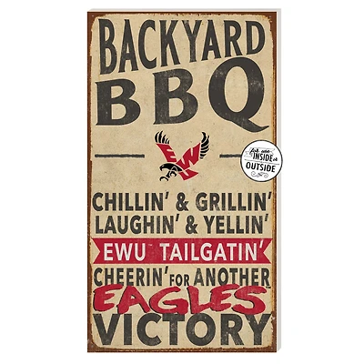 Eastern Washington Eagles 11'' x 20'' Indoor/Outdoor BBQ Sign