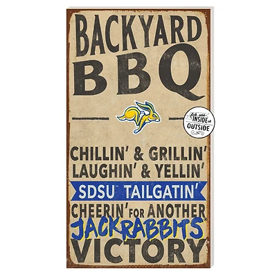 South Dakota State Jackrabbits 11'' x 20'' Indoor/Outdoor BBQ Sign
