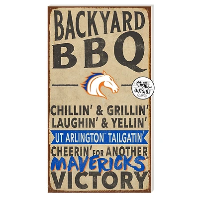 UT Arlington Mavericks 11'' x 20'' Indoor/Outdoor BBQ Sign