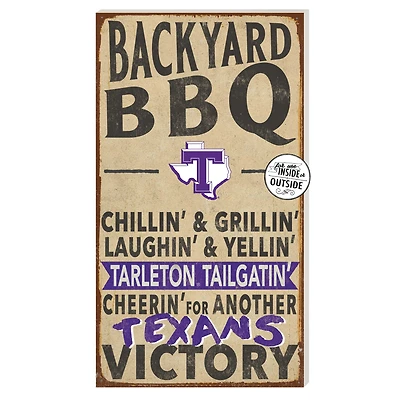 Tarleton State Texans 11'' x 20'' Indoor/Outdoor BBQ Sign