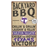 Tarleton State Texans 11'' x 20'' Indoor/Outdoor BBQ Sign