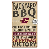 Central Michigan Chippewas 11'' x 20'' Indoor/Outdoor BBQ Sign