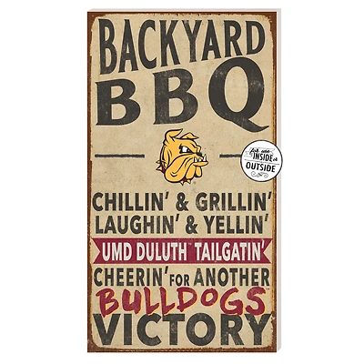 Minnesota Duluth Bulldogs 11'' x 20'' Indoor/Outdoor BBQ Sign