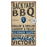 Old Dominion Monarchs 11'' x 20'' Indoor/Outdoor BBQ Sign