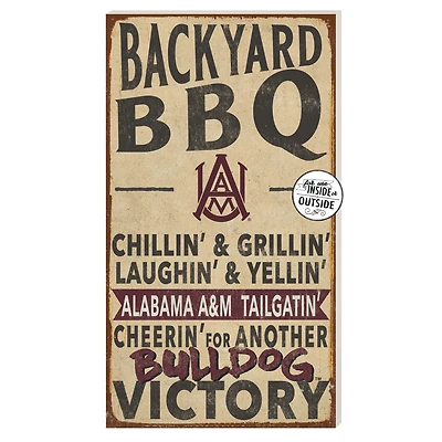 Alabama A&M Bulldogs 11'' x 20'' Indoor/Outdoor BBQ Sign