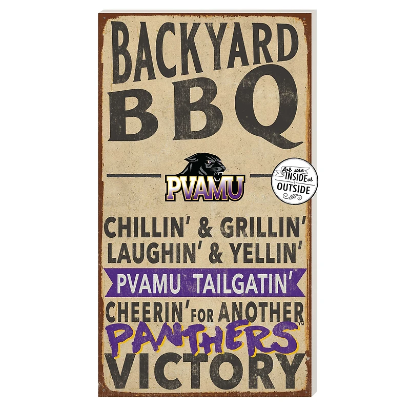 Prairie View A&M Panthers 11'' x 20'' Indoor/Outdoor BBQ Sign