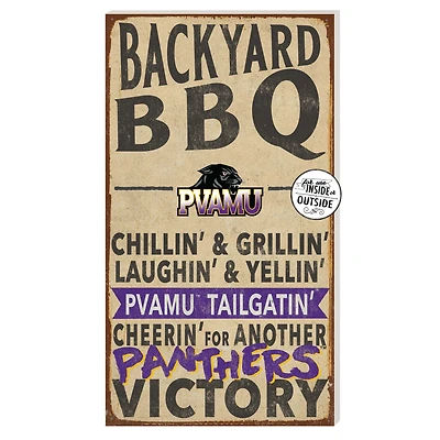 Prairie View A&M Panthers 11'' x 20'' Indoor/Outdoor BBQ Sign