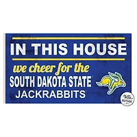 South Dakota State Jackrabbits 11'' x 20'' Indoor/Outdoor In This House Sign