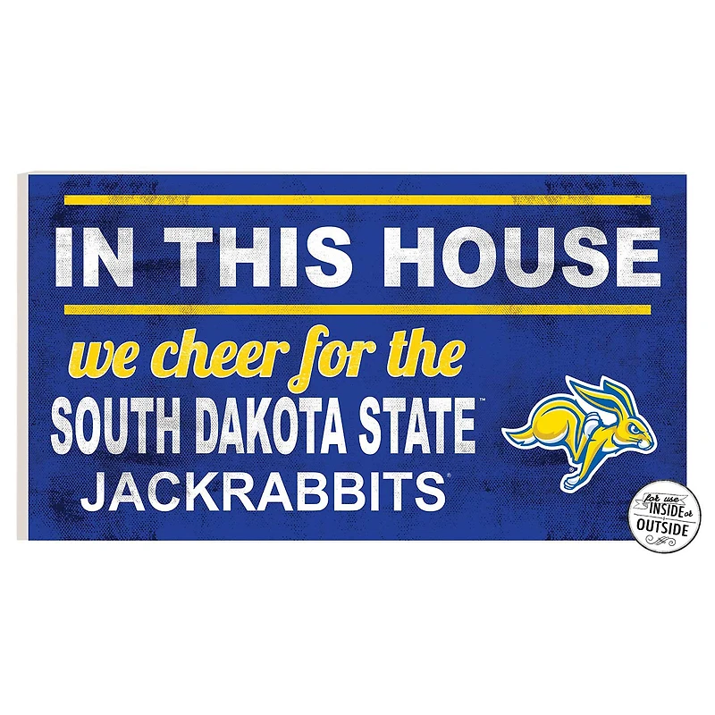 South Dakota State Jackrabbits 11'' x 20'' Indoor/Outdoor In This House Sign