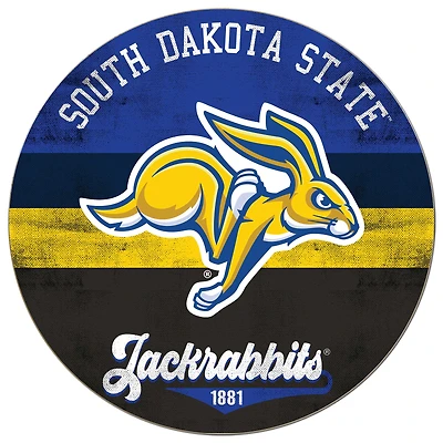 South Dakota State Jackrabbits 20'' x 20'' Retro Logo Circle Sign