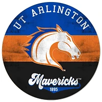 UT Arlington Mavericks 20'' x 20'' Retro Logo Circle Sign