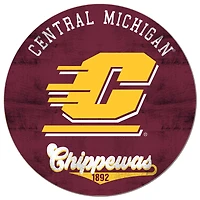 Central Michigan Chippewas 20'' x 20'' Retro Logo Circle Sign
