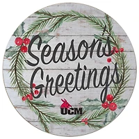 Central Missouri Mules 20'' x 20'' Season's Greetings Circle