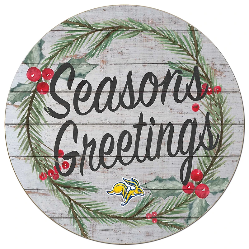 South Dakota State Jackrabbits 20'' x 20'' Season's Greetings Circle