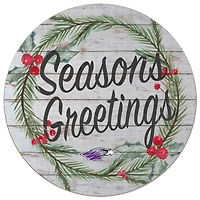 Wisconsin-Whitewater Warhawks 20'' x 20'' Season's Greetings Circle