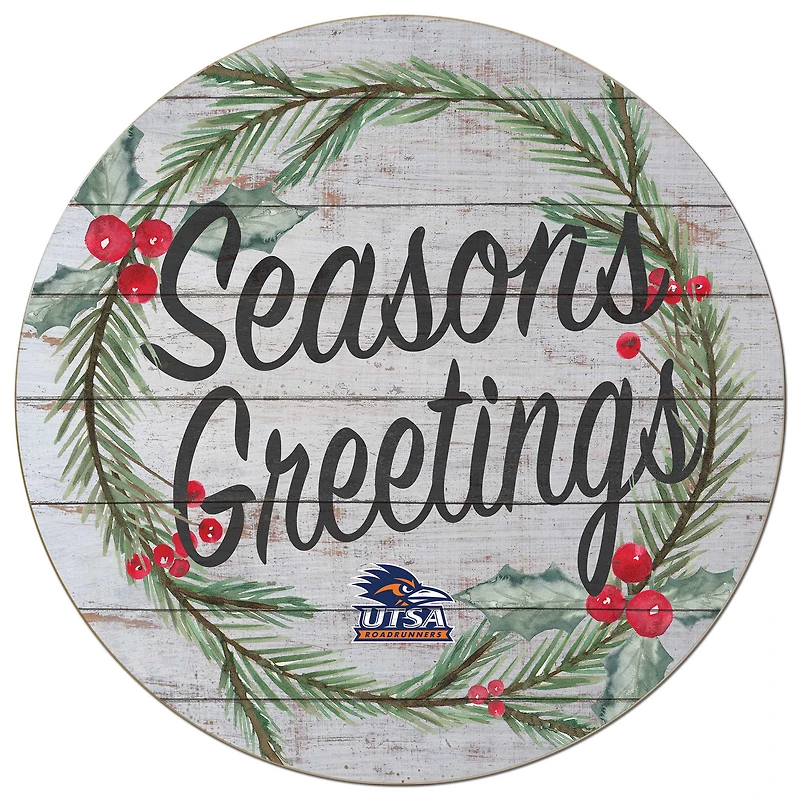 UTSA Roadrunners 20'' x 20'' Season's Greetings Circle