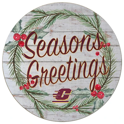 Central Michigan Chippewas 20'' x 20'' Season's Greetings Circle