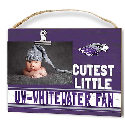Wisconsin-Whitewater Warhawks 8'' x 10'' Cutest Little Fan Team Logo Clip Photo Frame