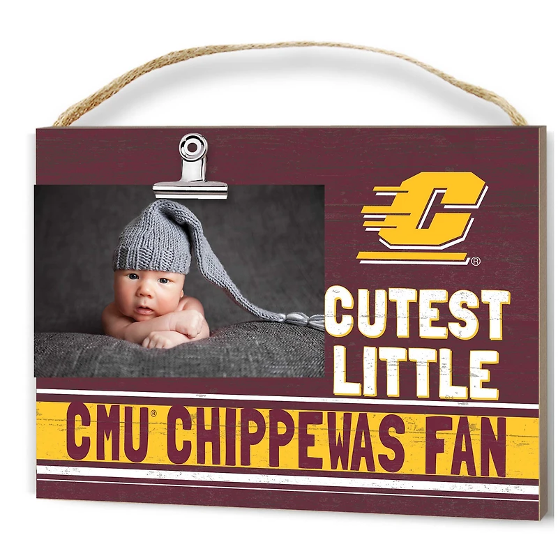 Central Michigan Chippewas 8'' x 10'' Cutest Little Fan Team Logo Clip Photo Frame