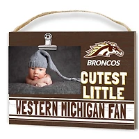 Western Michigan Broncos 8'' x 10'' Cutest Little Fan Team Logo Clip Photo Frame