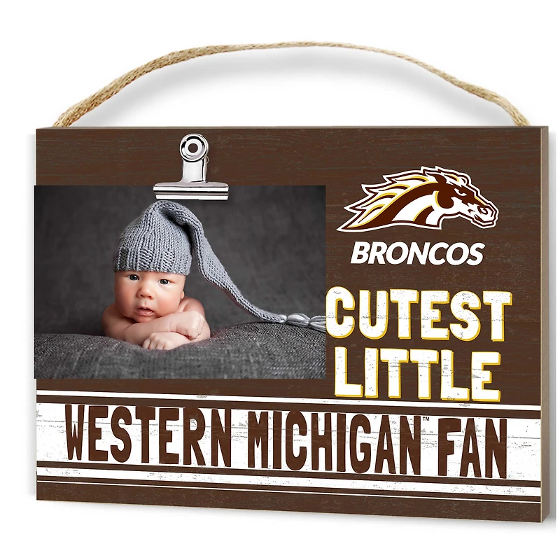 Western Michigan Broncos 8'' x 10'' Cutest Little Fan Team Logo Clip Photo Frame
