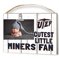 UTEP Miners 8'' x 10'' Cutest Little Fan Weathered Team Logo Clip Photo Frame