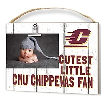 Central Michigan Chippewas 8'' x 10'' Cutest Little Fan Weathered Team Logo Clip Photo Frame