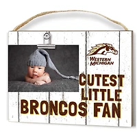 Western Michigan Broncos 8'' x 10'' Cutest Little Fan Weathered Team Logo Clip Photo Frame