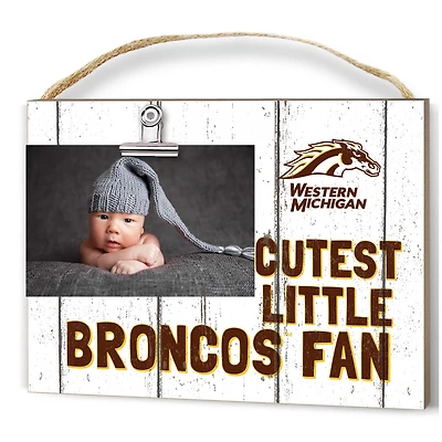 Western Michigan Broncos 8'' x 10'' Cutest Little Fan Weathered Team Logo Clip Photo Frame