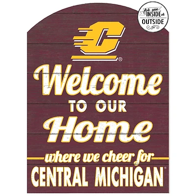 Central Michigan Chippewas 16'' x 22'' Indoor/Outdoor Marquee Sign