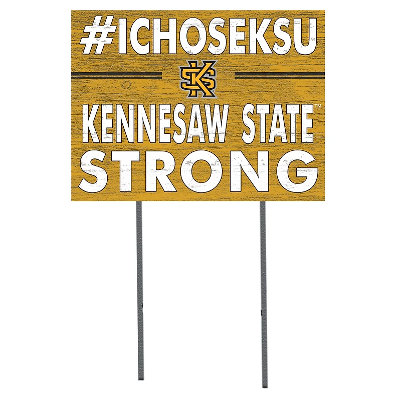 Kennesaw State Owls 18'' x 24'' I Chose Lawn Sign