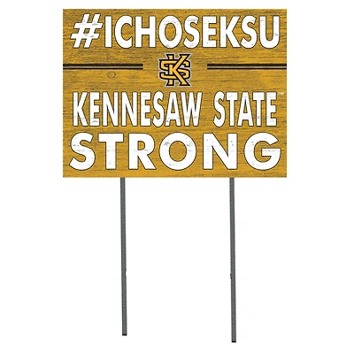 Kennesaw State Owls 18'' x 24'' I Chose Lawn Sign
