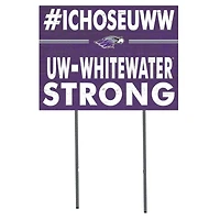 Wisconsin-Whitewater Warhawks 18'' x 24'' I Chose Lawn Sign