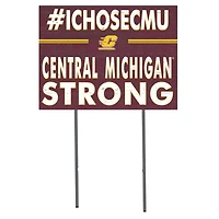 Central Michigan Chippewas 18'' x 24'' I Chose Lawn Sign
