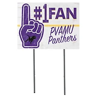 Prairie View A&M Panthers 18'' x 24'' #1 Fan Yard Sign