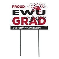 Eastern Washington Eagles 18'' x 24'' Proud Grad Yard Sign