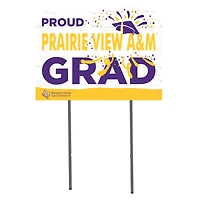 Prairie View A&M Panthers 18'' x 24'' Proud Grad Yard Sign