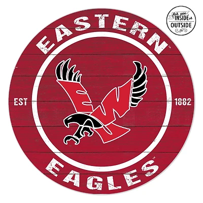 Eastern Washington Eagles 20'' x 20'' Indoor/Outdoor Team Color Circle Sign