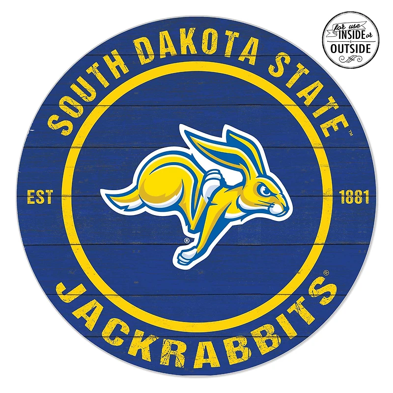South Dakota State Jackrabbits 20'' x 20'' Indoor/Outdoor Team Color Circle Sign